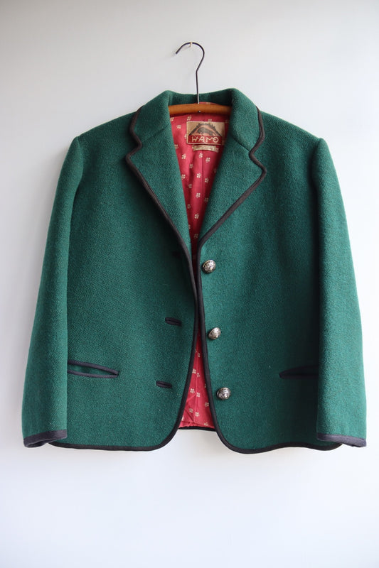 Vintage Hamo Green Wool Coat