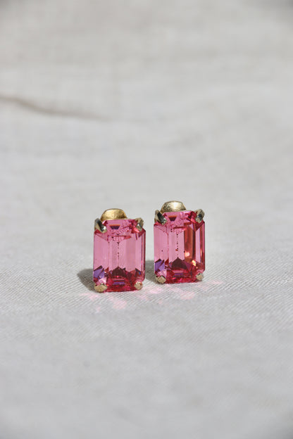Pink Clip on Earrings