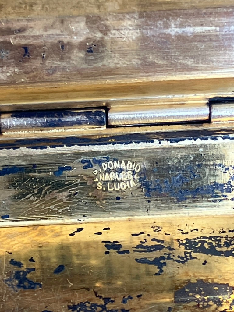 Lapis enamel silver case