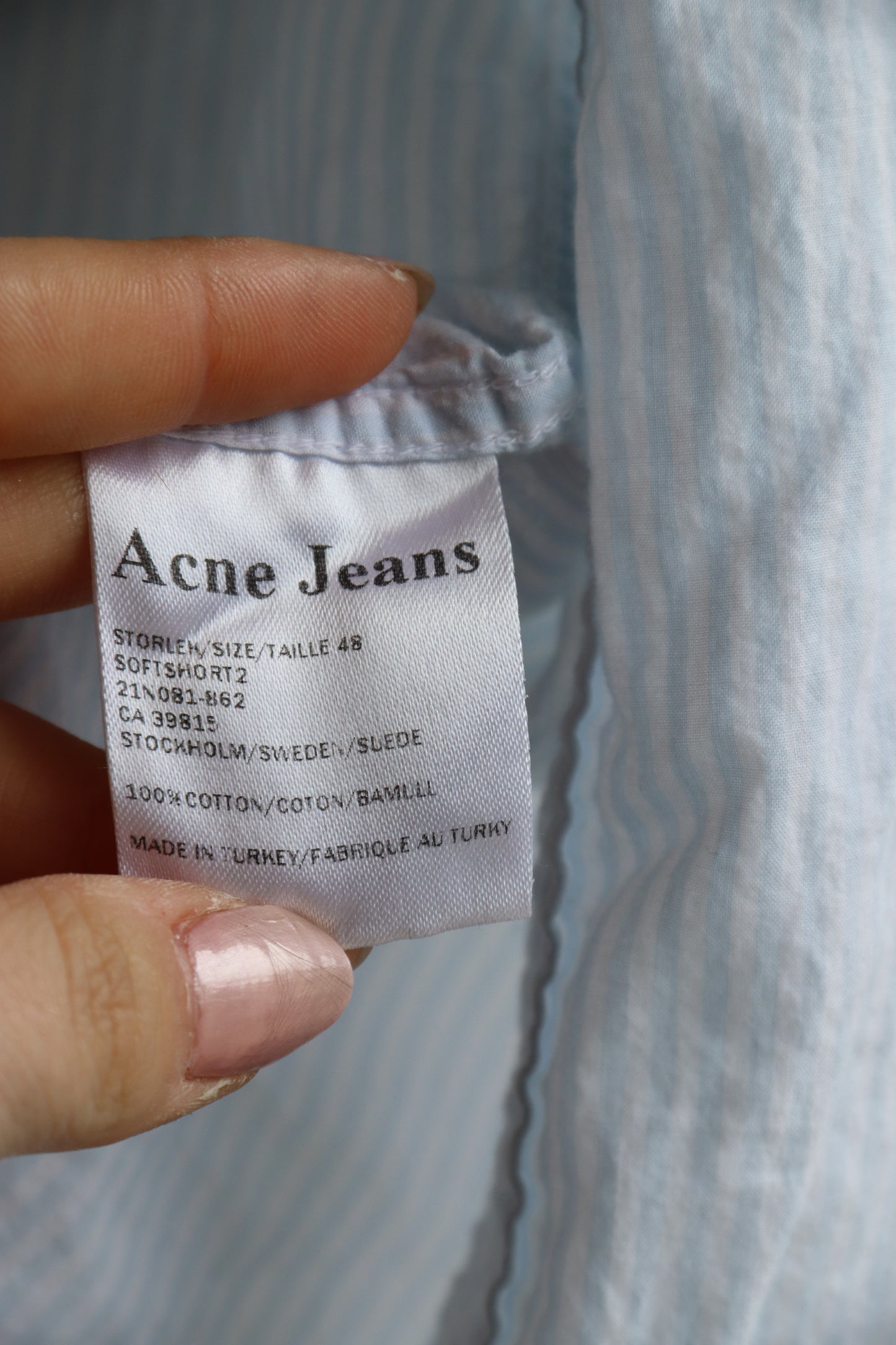 Acne Jeans Softshort Cotton Top