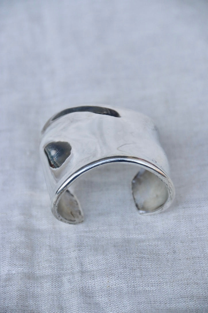 Sterling Silver Tiffany Elsa Peretti Bone Cuff