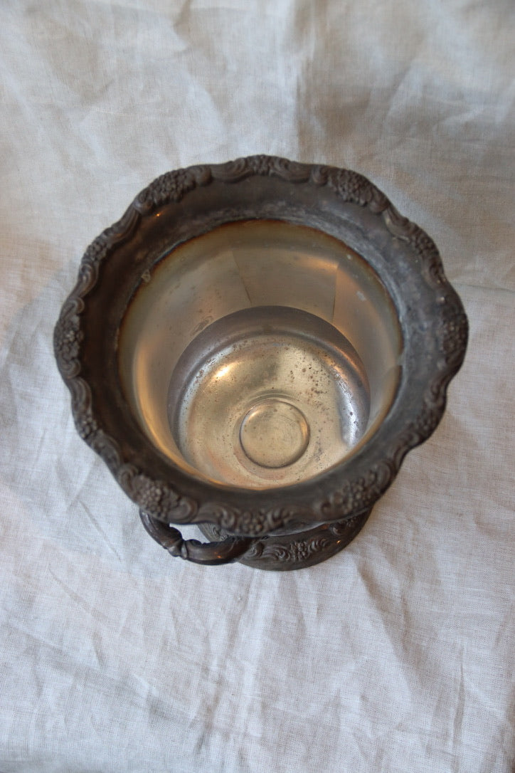 silver-plated champagne bucket
