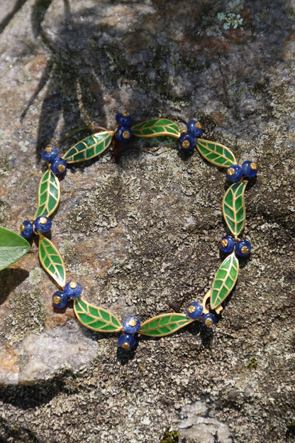T.W. McClelland Sapphire Blueberry Bracelet - 18K Gold