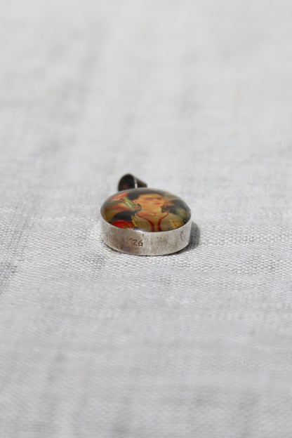 Sterling Silver Frida Kahlo pendant
