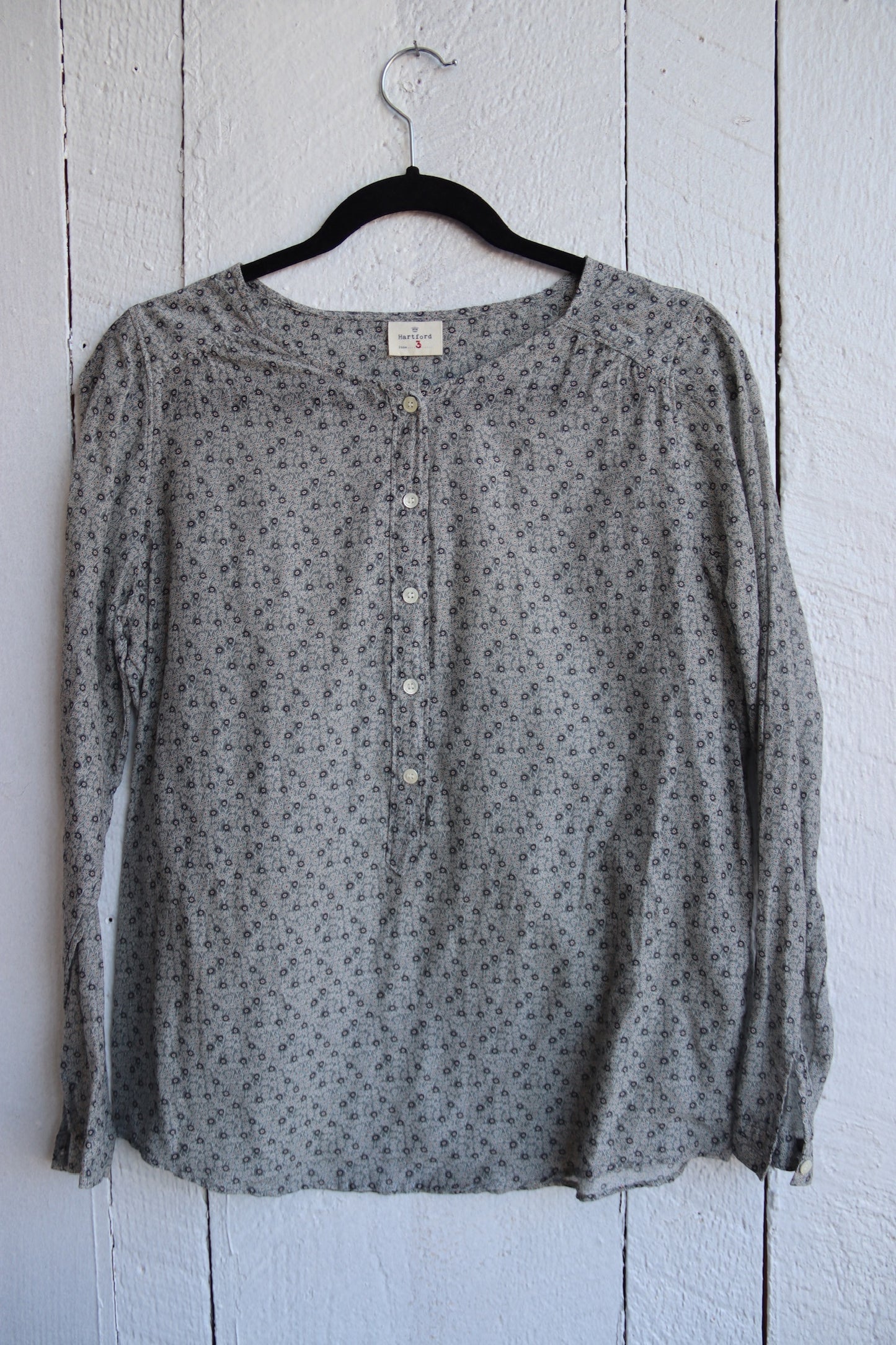 Hartford Grey Floral Top