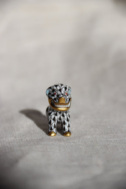 Miniature Herend Foo Dog figurine