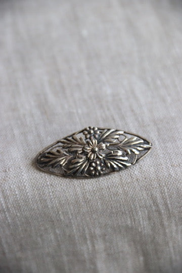 Sterling Silver Floral Pin