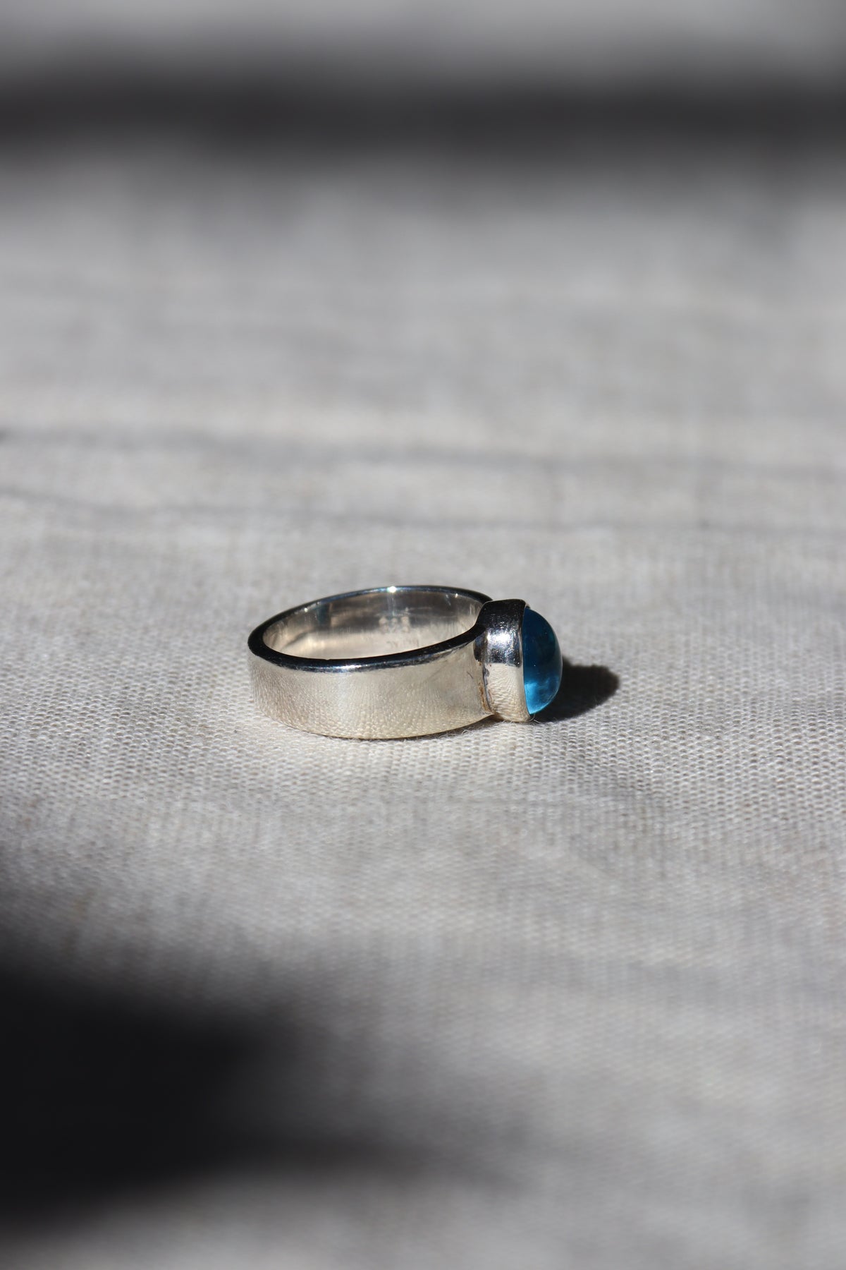 Sterling Silver and Swiss Blue Topaz Ring