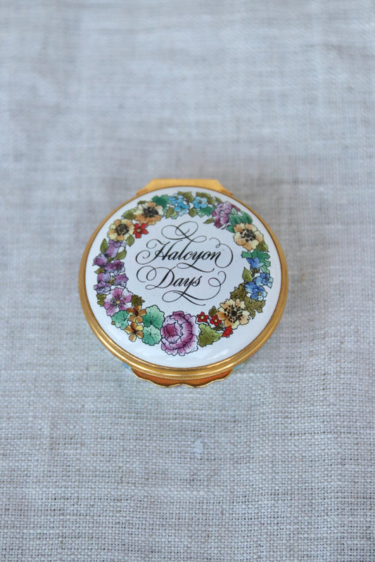 Halcyon Days Flower Enamel Box