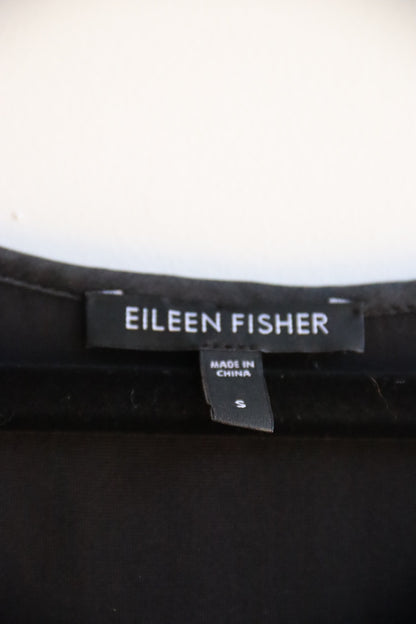 Eileen Fisher Black Velvet Top