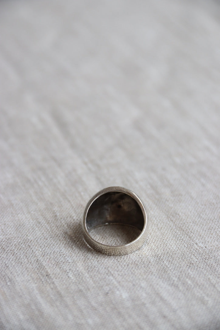 Sterling Silver Round Ring