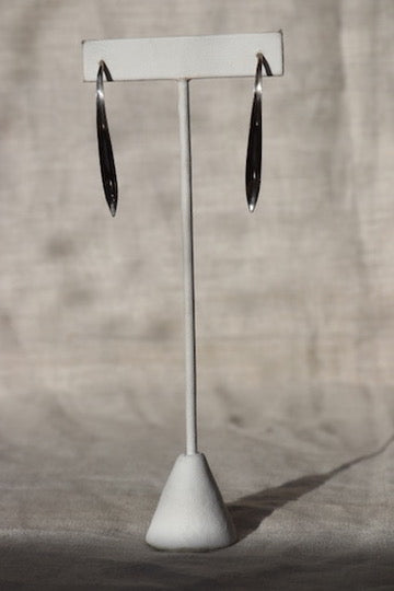 Sterling Silver Leaf Drop Earrings
