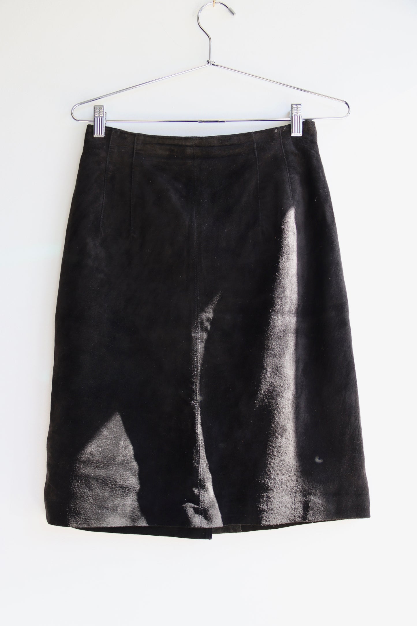 Lord & Taylor Black Leather Skirt