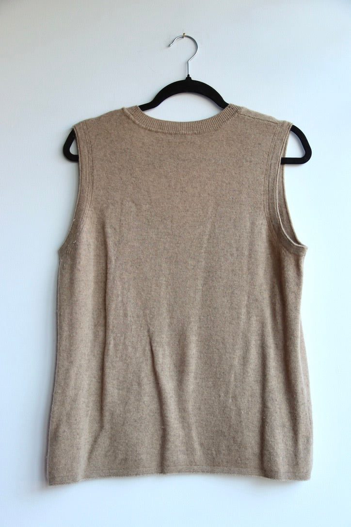 Magaschoni Tan Cashmere Top