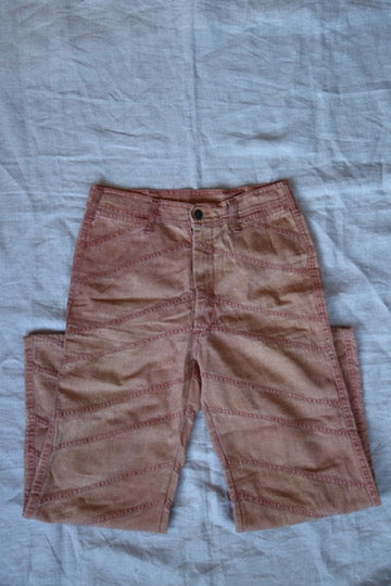 Vintage Faded Glory Orange Patchwork Pants