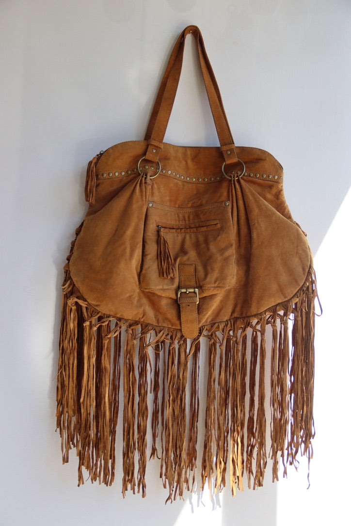 Tasha Polizzi Fringe Leather bag
