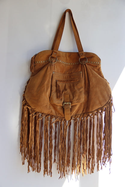 Tasha Polizzi Fringe Leather bag