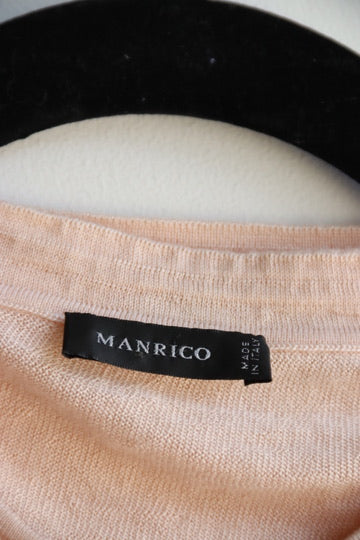 Manrico Pink Cashmere Sweater and Vest Set