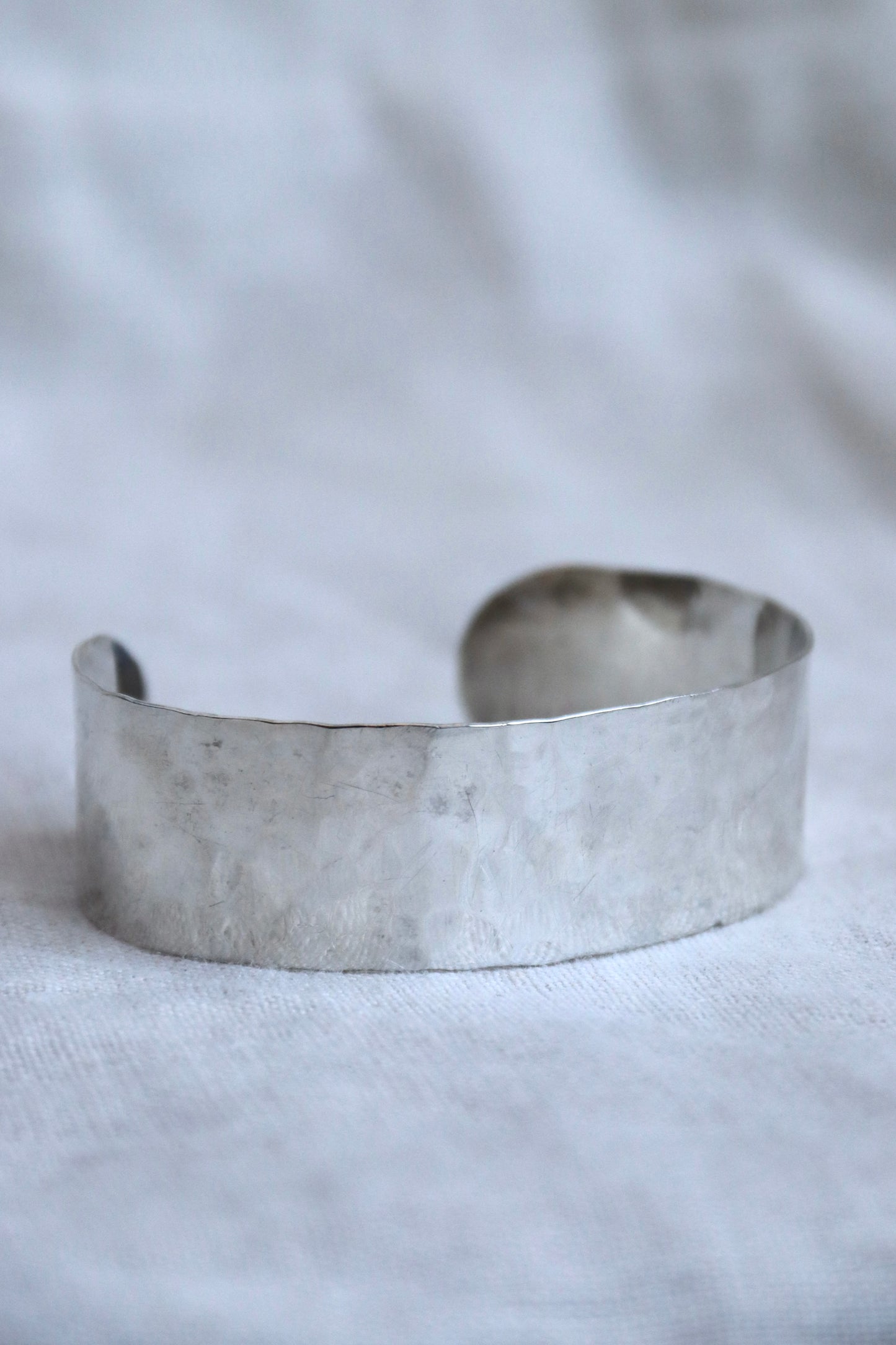 L. V. Whitten Handwrought Sterling Silver Hammered Cuff Bracelet