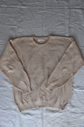 Tuttle Golf Tan Cotton Sweater