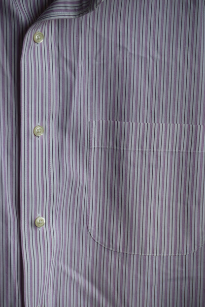 Mens Brooks Brothers Striped Button Down Dress Shirt