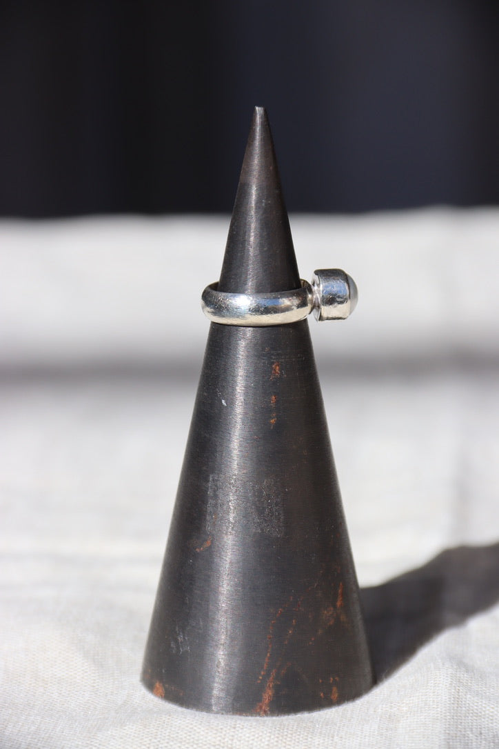 Sterling Silver and Pearl Ring