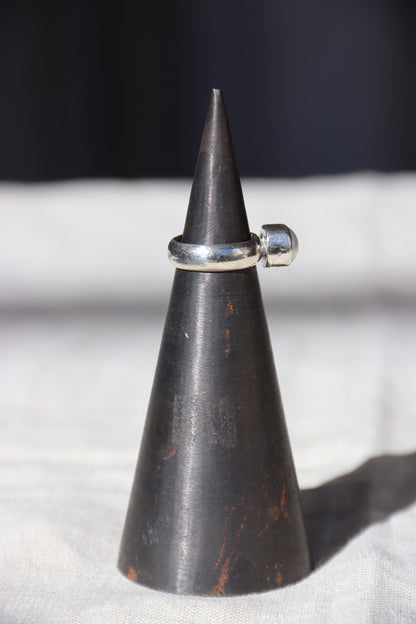 Sterling Silver and Pearl Ring