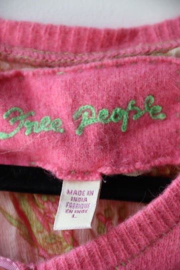 Free People Pink Sweater