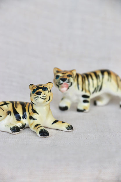 Set of 2 Ceramic Tigers