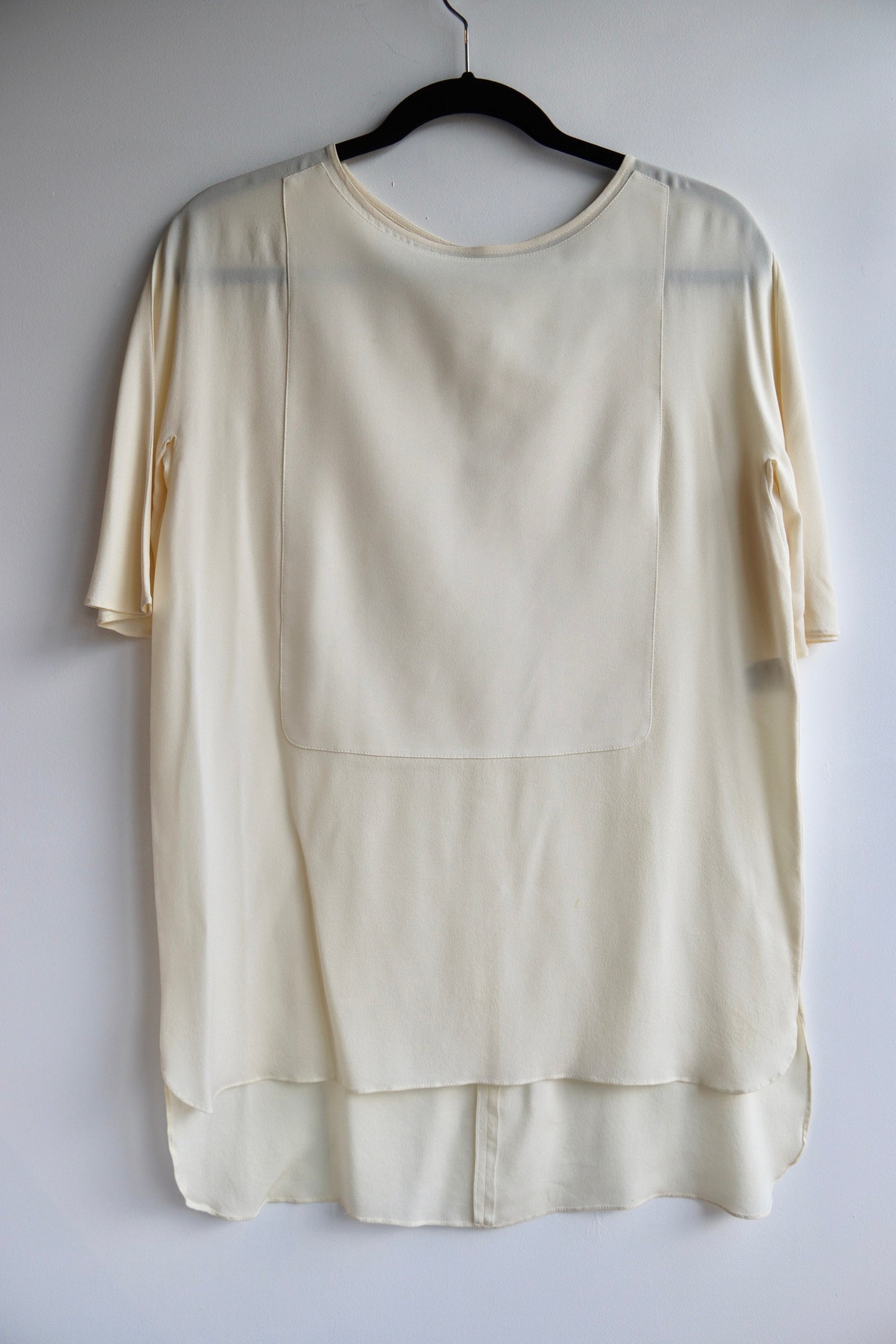 Longchamp White Silk Top
