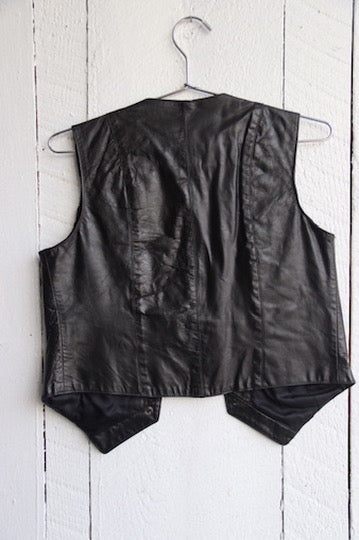 Executive Suite Black Leather Vest