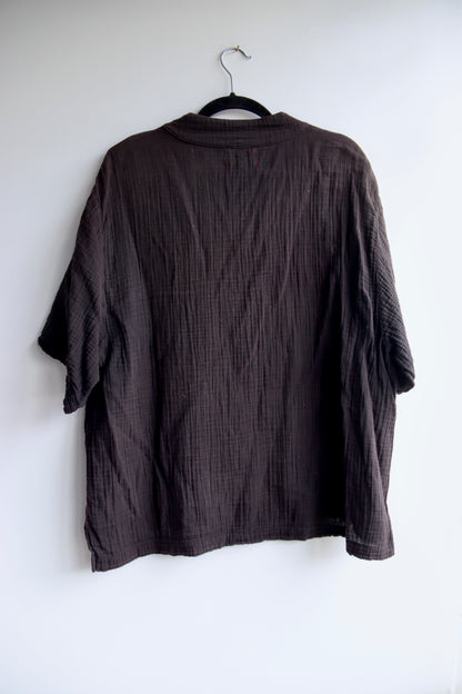 Xirena Black Gauze Top