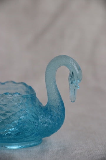 Blue Glass Swan