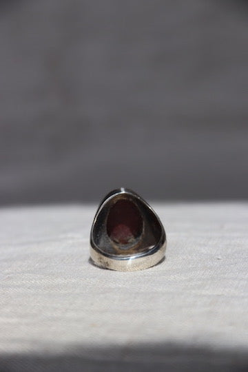 Sterling Silver Carved Face Ring