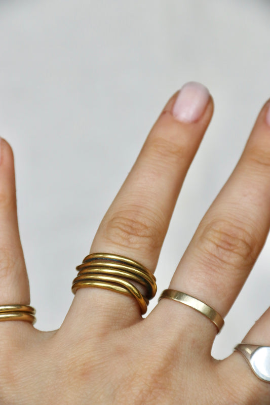 Brass Woven Ring