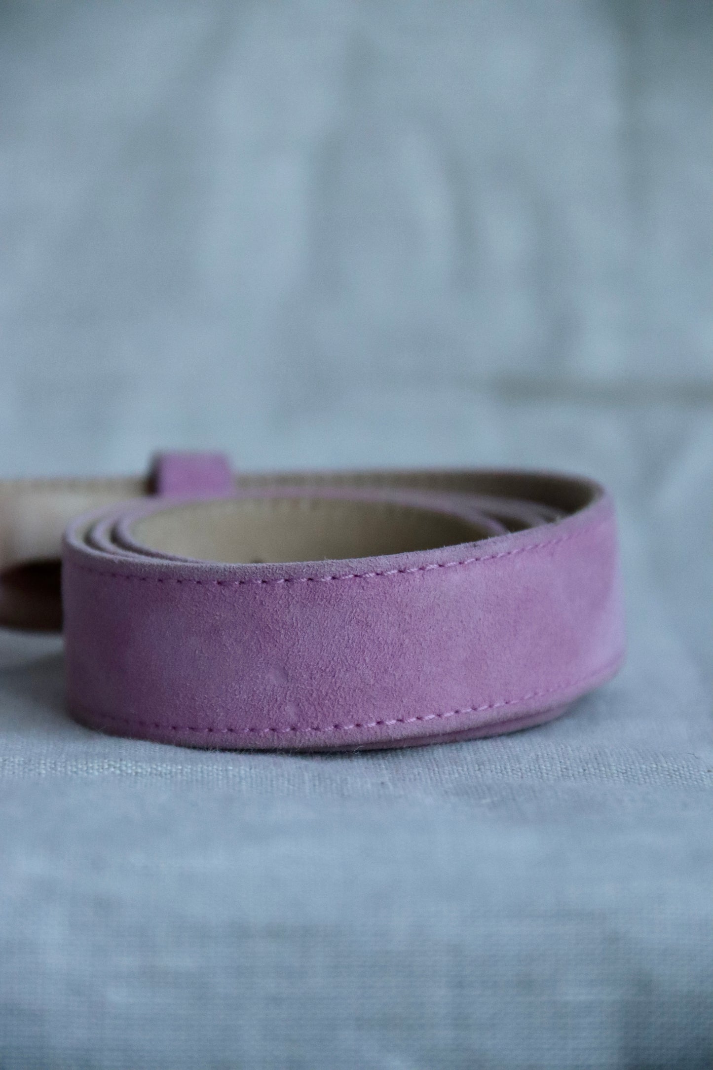 Vintage Escada Pink Suede Belt - 36