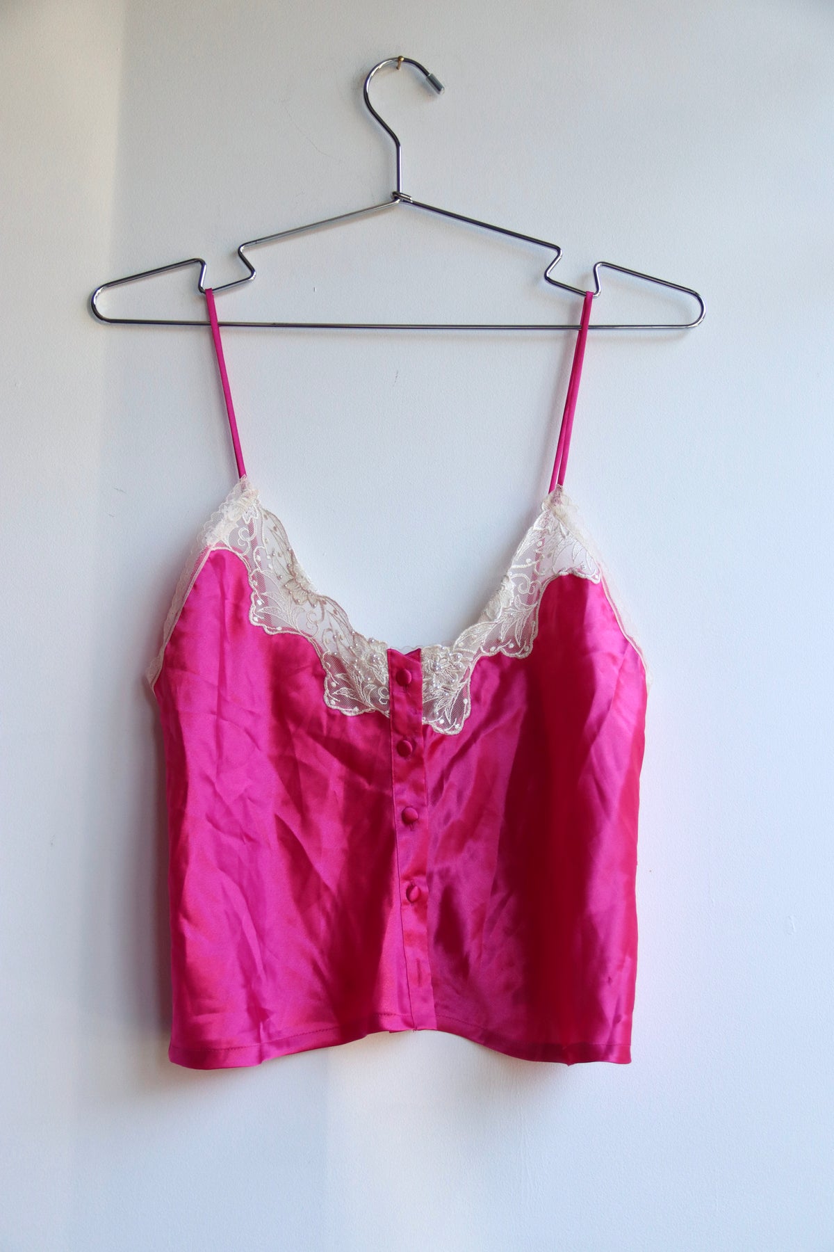 Victoria’s Secret Cropped Pink Slip Top