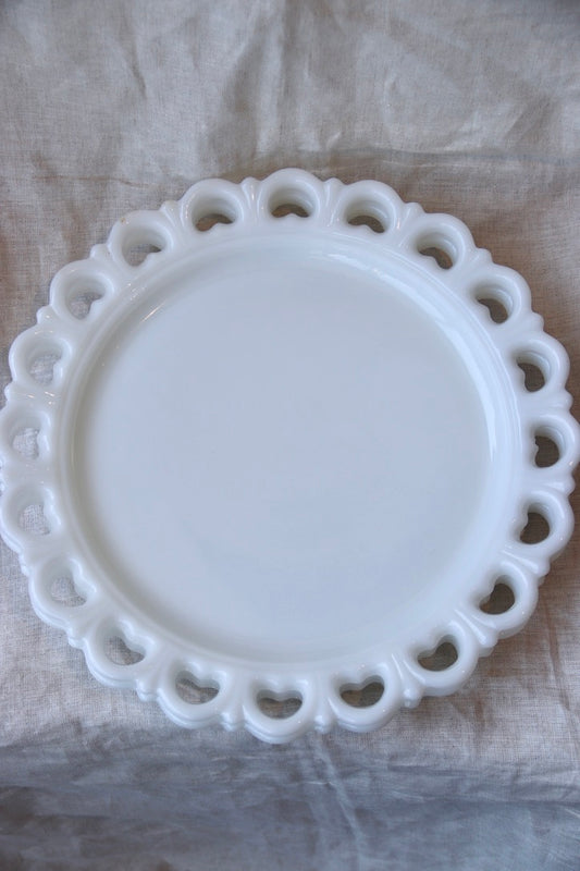 Set of 2 Vintage Anchor Hocking Glass Platters