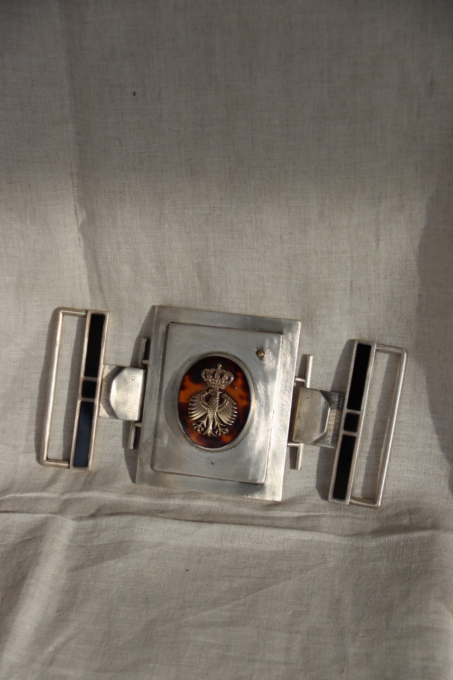 Laurence De Vries Large Sterling Silver Belt Buckle