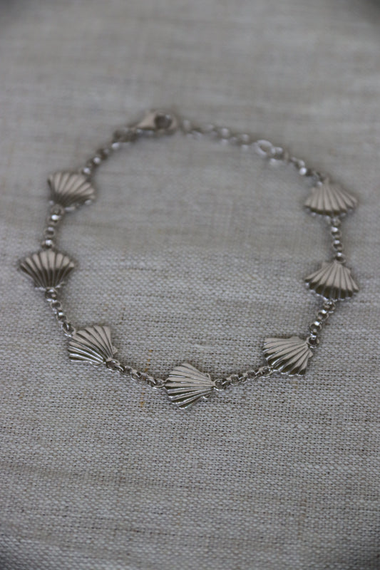 Sterling Silver Shell Bracelet
