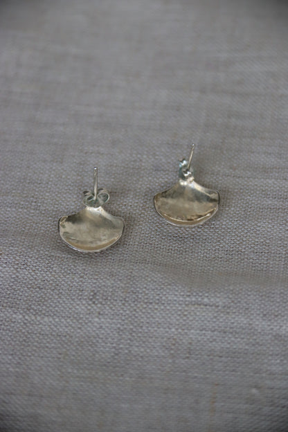 Sterling Silver Shell Bracelet and Earrings Set
