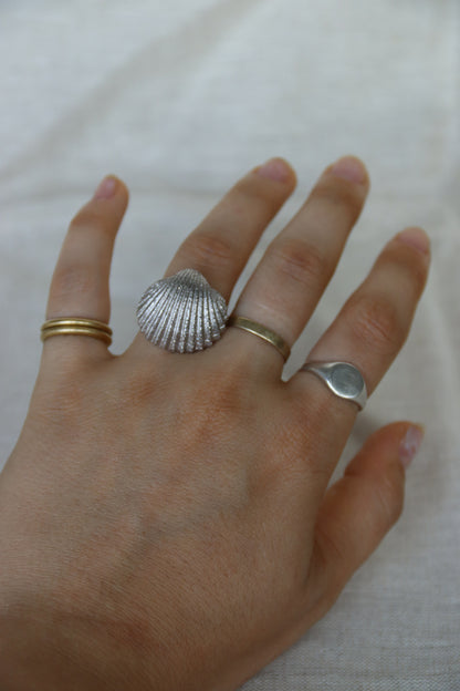 Sterling Silver Shell Ring