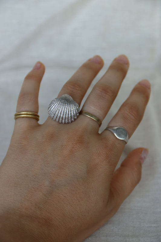 Sterling Silver Shell Ring