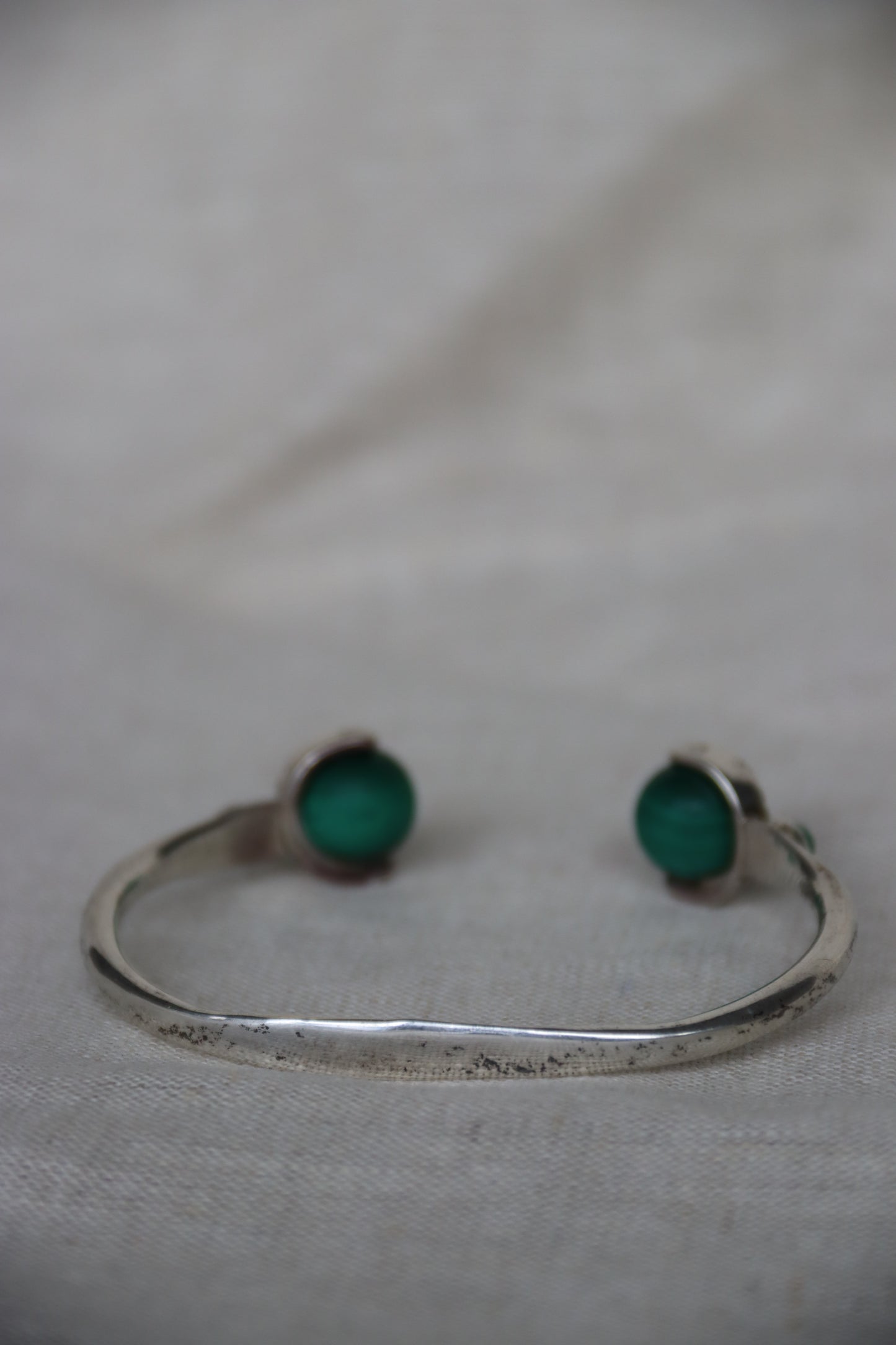Sterling Silver, Malachite and Turquoise Bracelet