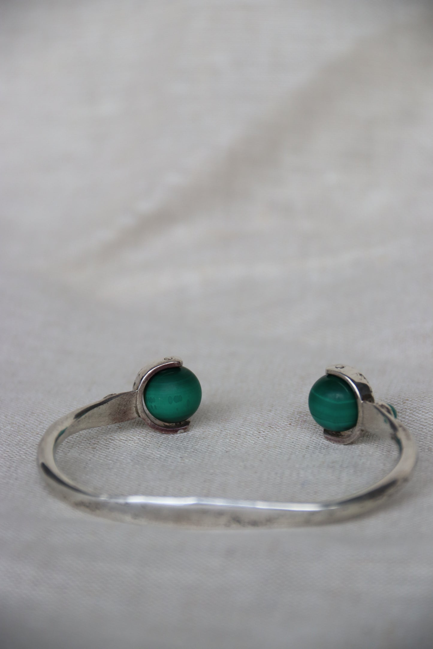 Sterling Silver, Malachite and Turquoise Bracelet