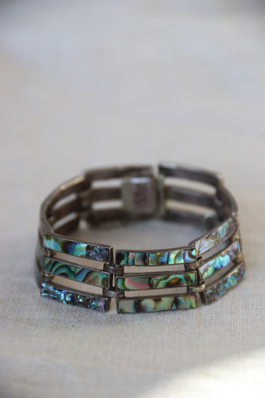 Sterling Silver Abalone Bracelet