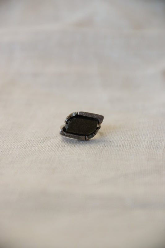 Sterling Silver Obsidian Ring
