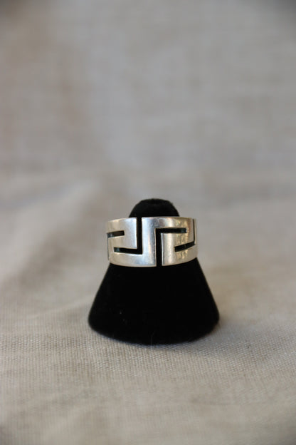 Sterling Silver Geometric Ring