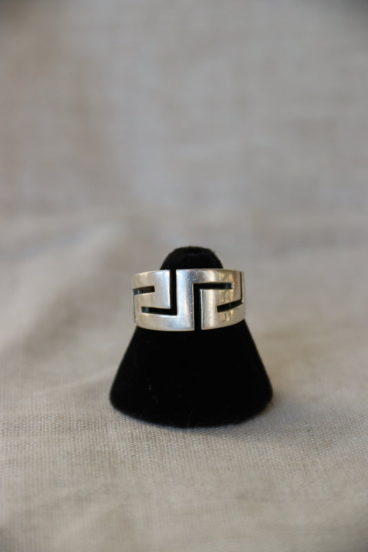 Sterling Silver Geometric Ring