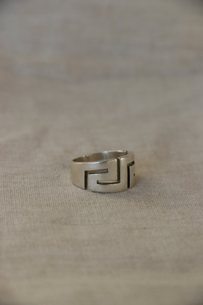Sterling Silver Geometric Ring